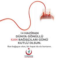 14 Haziran Dünya Gönüllü Kan Bağışçıları Günü